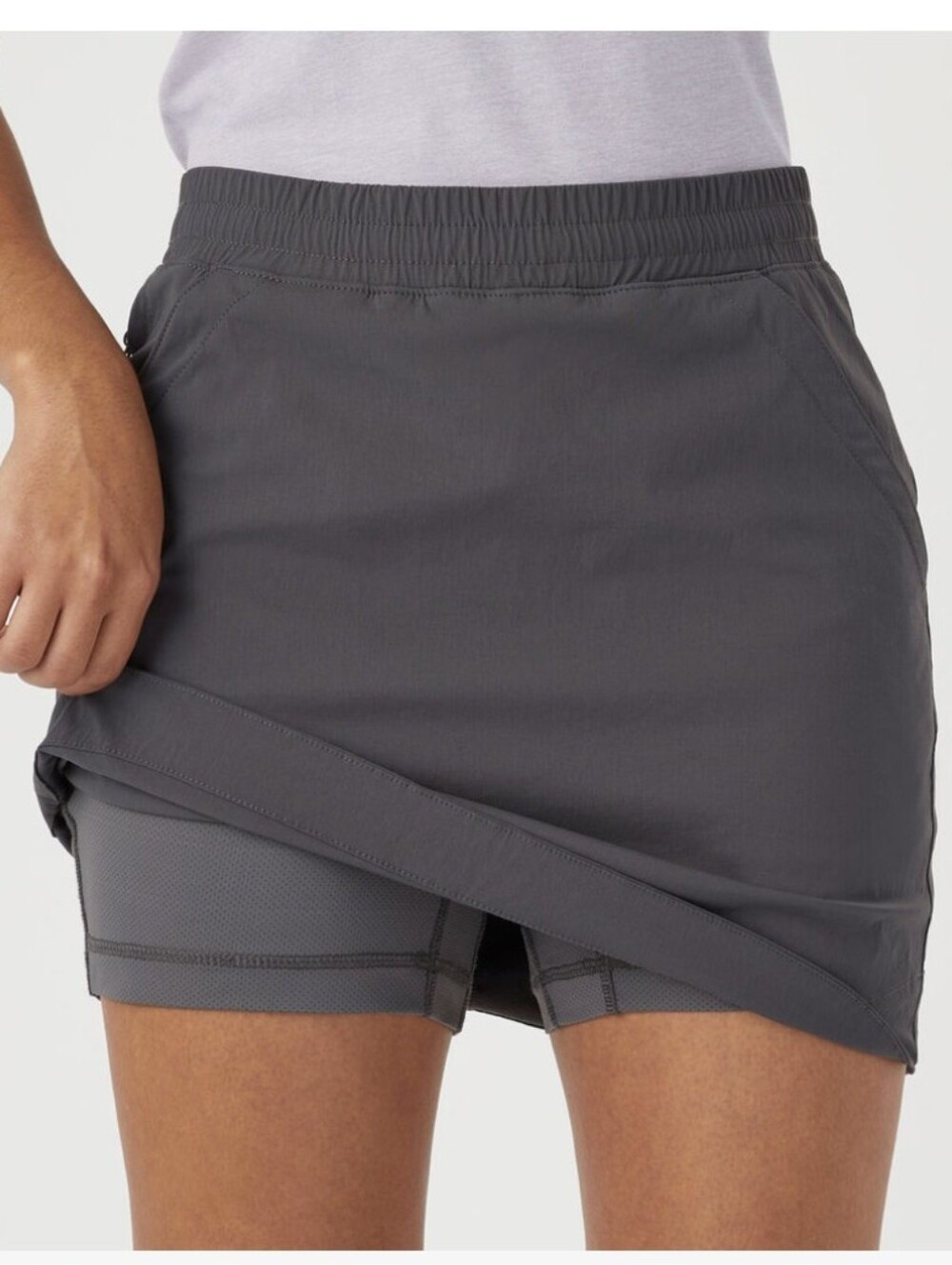 Duluth Trading AKHG Access Point Pull-On Skort dark Gray